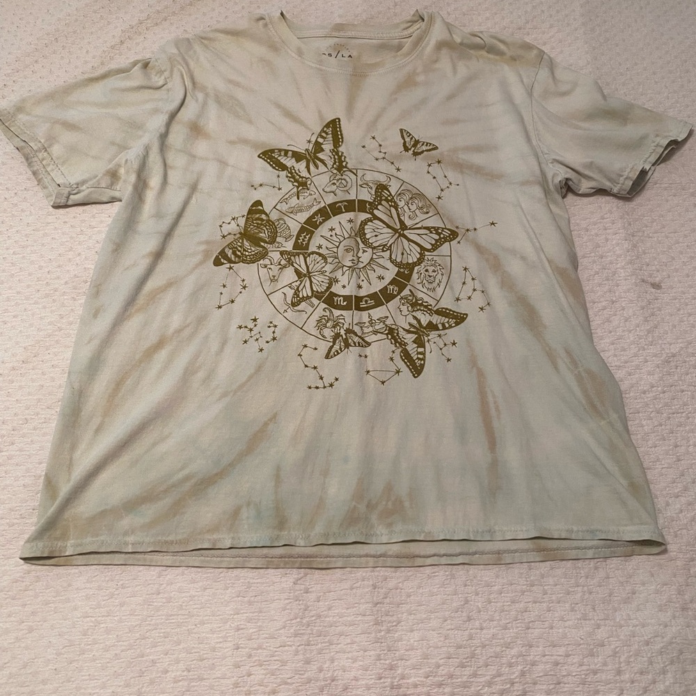 2 Pacsun tie dye t-shirts w/ design